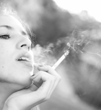 smoking relative to / ***