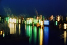 Rainy evening in the port / ***