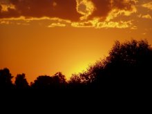 Sonnenuntergang in der Stadt. / .....