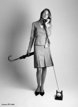 Girl with umbrella / ***