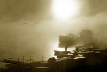 Foggy Morning on the Dnieper / ***