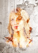 "Ancient" mural on the wall / ***