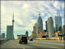 over Toronto sky is blue ... / ***