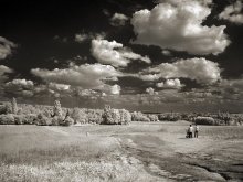 on the road with clouds ... / ***