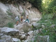 In the context of a mountain river / ***