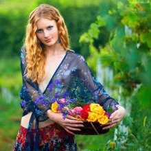 portrait of a girl with flowers / http://soul-portrait.com/