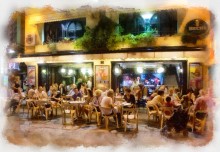 Night Café überfüllt II / ***
