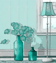 A series of colored still lifes "Turquoise" / ***