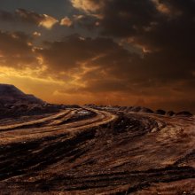 Intertwining roads. / ***