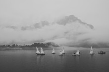 Regatta at Lake / ____/|/|___|\___