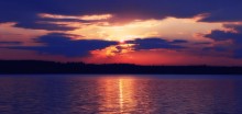in the country purple sunset / ******