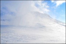 Blowing snow. / ***