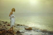Evening Walk / Jordan. Dead Sea.