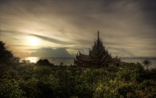 Temple at sunset / ***