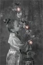 With a sprig of cherry blossom / ***