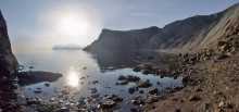 Sun plunged into the water / ***