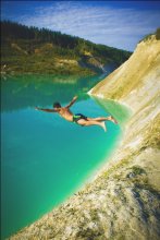 flying into the water / ***