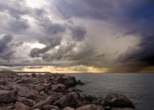 Gulf of Finland. dam / ***