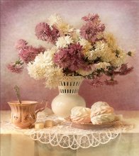 With Chrysanthemums / ***
