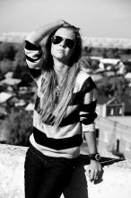 On the roof. / ........