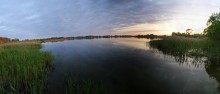 Sunset over the lake / ***