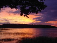Gloomy sunset over Seliger / ***