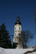 The bell tower of the church the Franciscans in Pinsk / ***