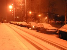 Night, winter, snow ... / ***