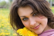 Portrait with dandelions / ***
