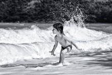 ... With a white ribbon of surf / *****