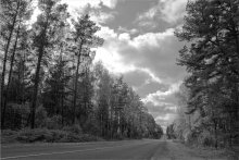 On the road with clouds ... / ******