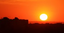 Sunset over the city / ***
