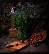 Stilleben mit Kornblumen / ***
