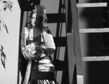 The bride in orange dress / ..............