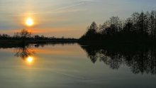Sonnenuntergang auf dem Neman / ***