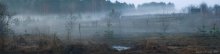 Foggy evening on the outskirts of / ***