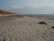 Ein leerer Strand. / ***