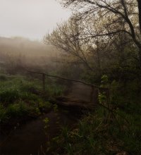 Bridge in fog / ***