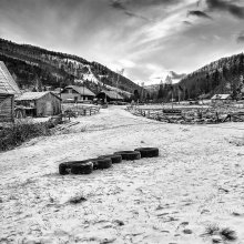 Carpathian village. Evening / ***