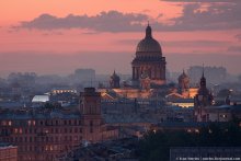 St.Isaak's Cathedral at sunset / smelov.livejournal.com