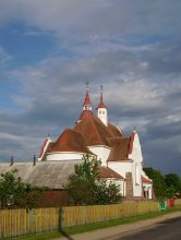 Catholic church in the village. / ***