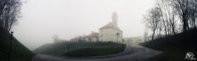 The town in fog / ***