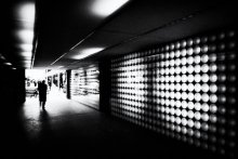Coming out of the darkness, the light going. / ......