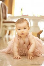 The pink dress. / ***