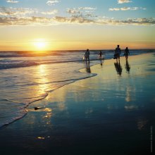 Atlantic ocean. Sunset. France. / .....................