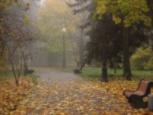 Ich war ... in den Park entlang des Flusses ... / ***