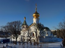 Seraphim of Sarov church at sunset / ***