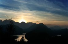 Sunset at Neuschwanstein Castle / ***