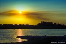 Watercolor sunset / ***