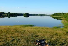 Lake, village, sky / ***